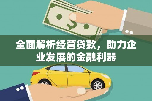 关岭全面解析经营贷款，助力企业发展的金融利器