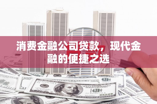 关岭消费金融公司贷款，现代金融的便捷之选