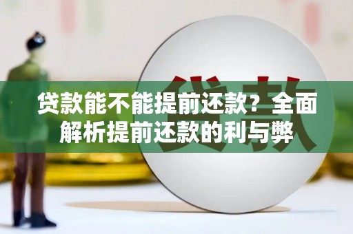 关岭贷款能不能提前还款？全面解析提前还款的利与弊