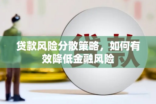 关岭贷款风险分散策略，如何有效降低金融风险