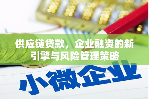 关岭供应链贷款，企业融资的新引擎与风险管理策略