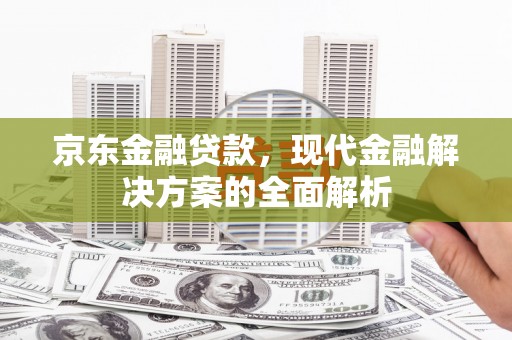关岭京东金融贷款，现代金融解决方案的全面解析