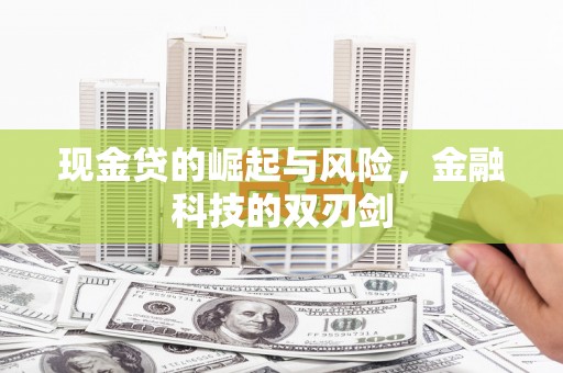 关岭现金贷的崛起与风险，金融科技的双刃剑
