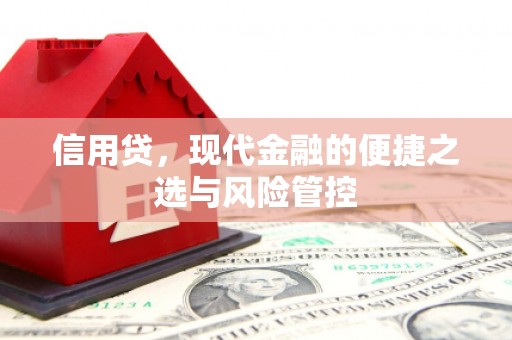 关岭信用贷，现代金融的便捷之选与风险管控