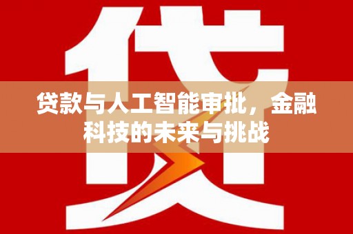 关岭贷款与人工智能审批，金融科技的未来与挑战