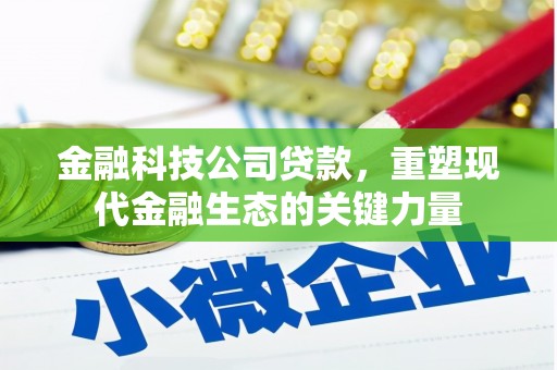 关岭金融科技公司贷款，重塑现代金融生态的关键力量