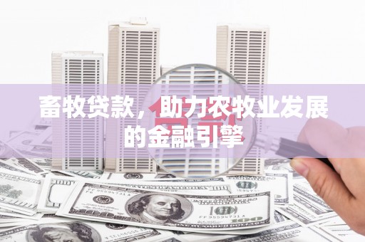 关岭畜牧贷款，助力农牧业发展的金融引擎