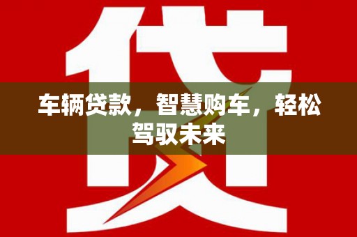 关岭车辆贷款，智慧购车，轻松驾驭未来