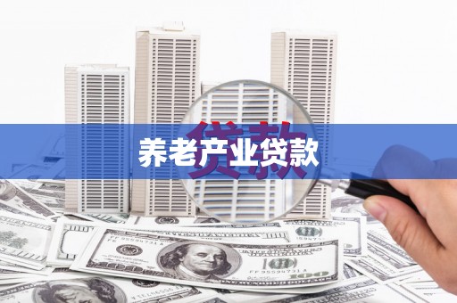 关岭养老产业贷款