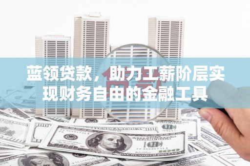 关岭蓝领贷款，助力工薪阶层实现财务自由的金融工具