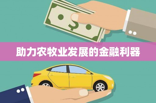 关岭助力农牧业发展的金融利器