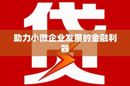 关岭助力小微企业发展的金融利器