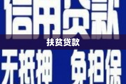 关岭扶贫贷款